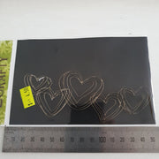 2CRAFTY Chip Board -Squiggly Heart Cluster pa0028